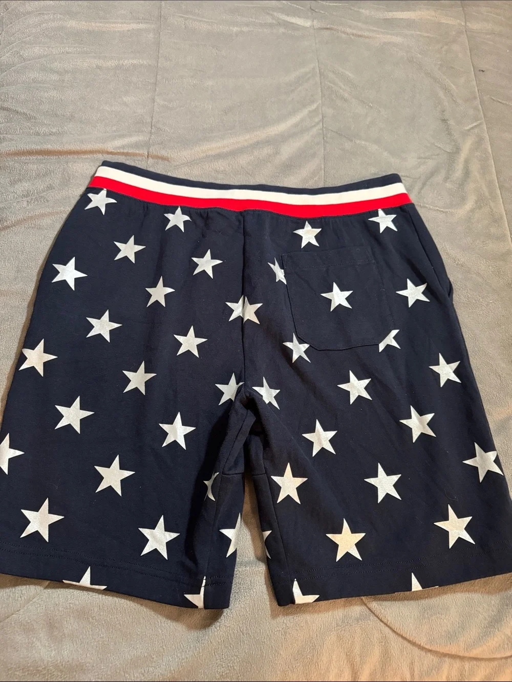 Polo by Ralph Lauren Performance patriotic print 76% cotton athletic shorts Sz L